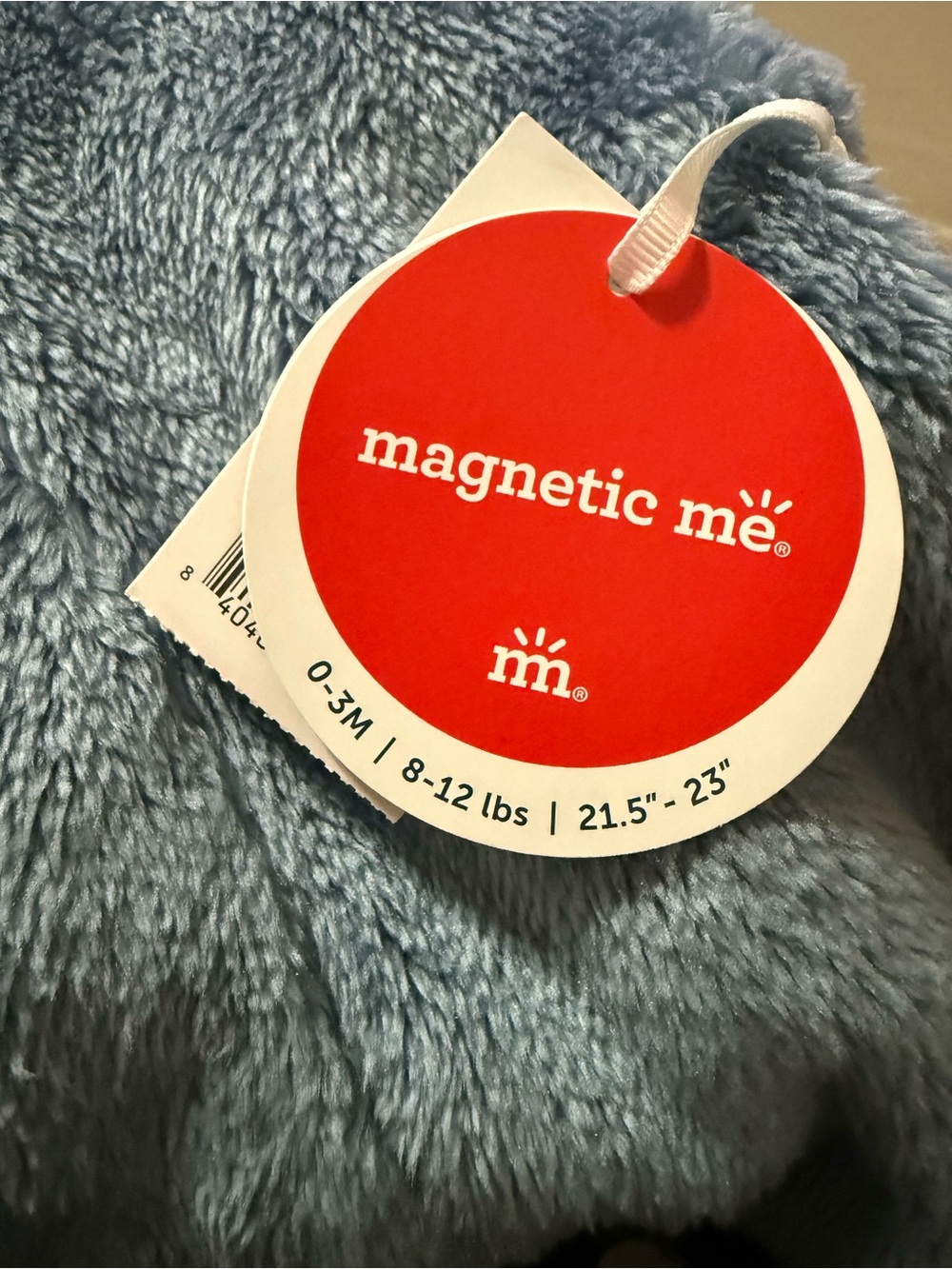 Magnetic Me Winter Sky Minky Magnetic Bear Footie - Picture 6 of 7